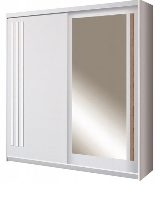 Jacob 2m Sliding Wardrobe  - White