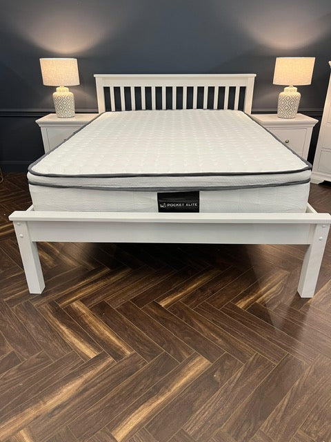 Kobe Single Bed Frame - White