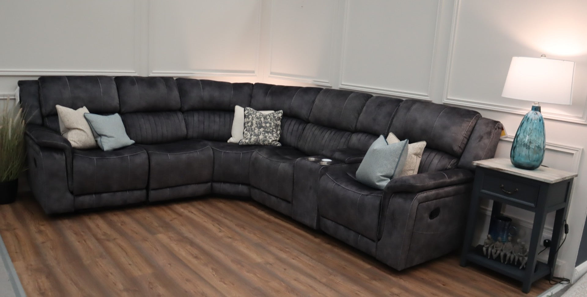 Alaska Power Corner - Charcoal fabric