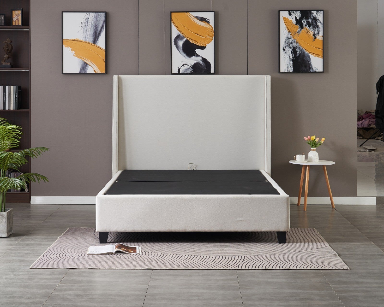 Rivera Ottoman Bed Super King - Beige