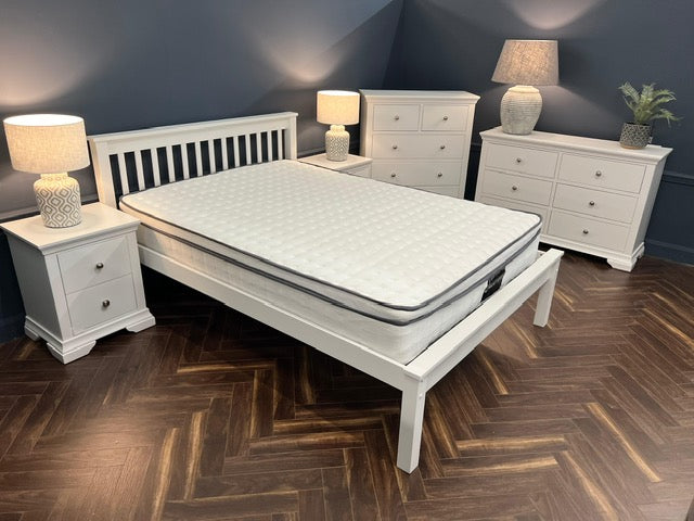 Kobe  Double Bed Frame - White