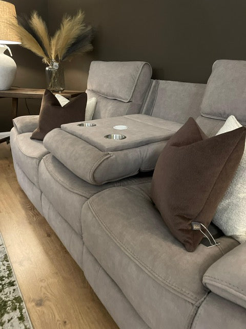 Scarlet Power Recliner Sofa Range - Taupe