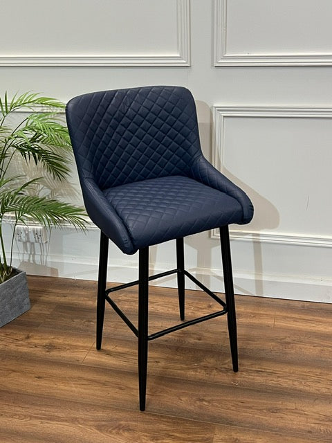 NEPTUNE BARSTOOL - Navy PU