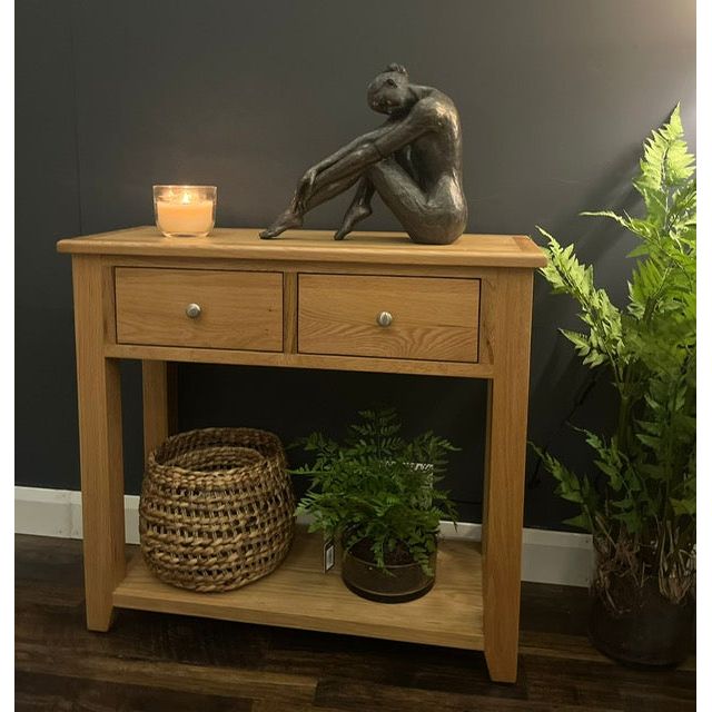 Corby Oak Console  Table