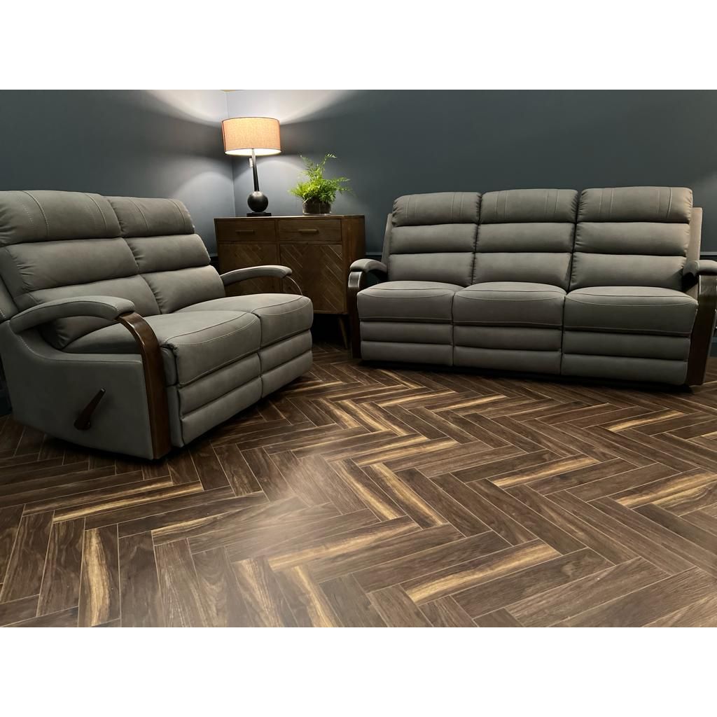 Tony reclining Sofa Range - Smoke Grey
