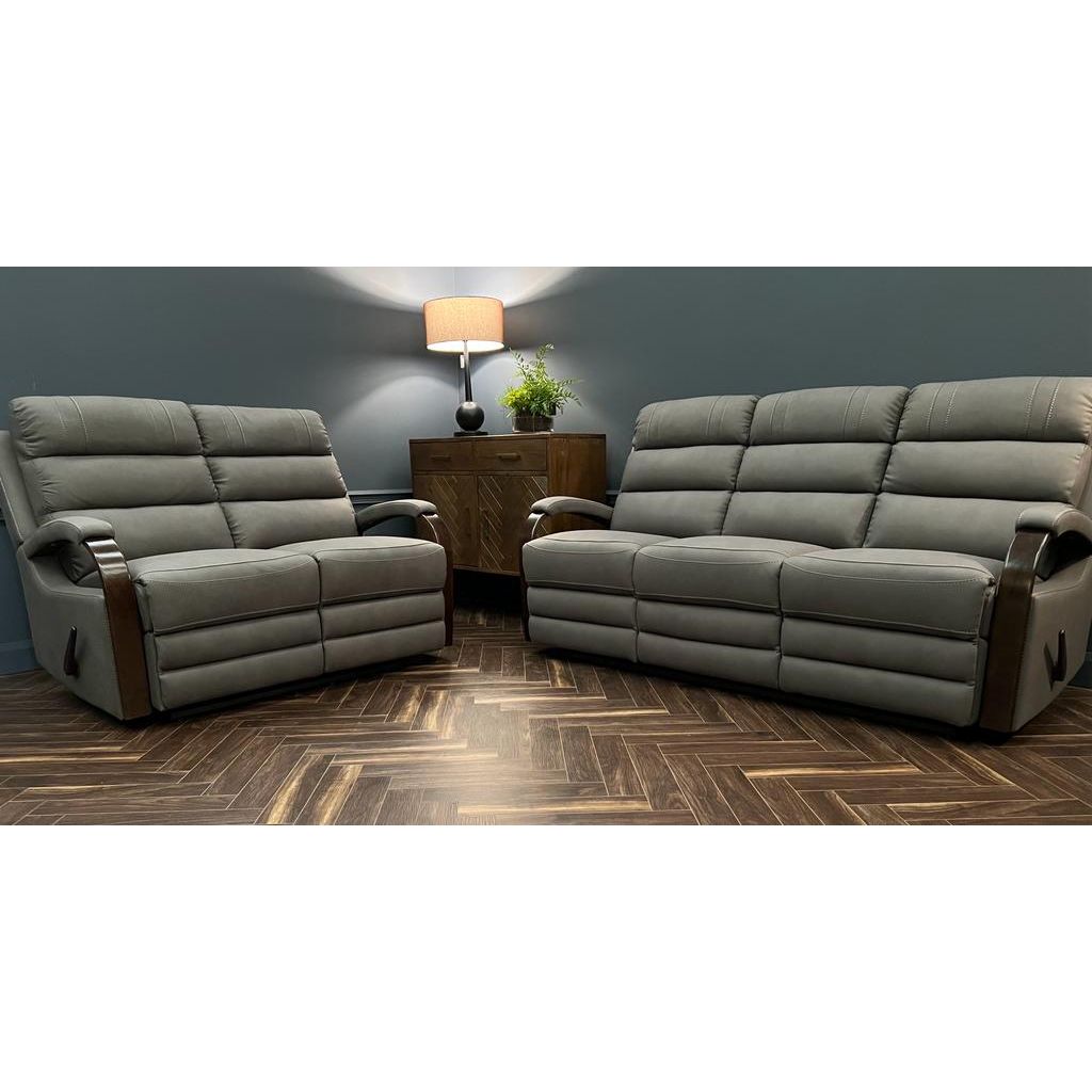 Tony reclining Sofa Range - Smoke Grey