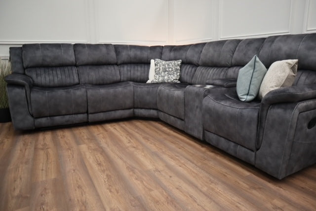Alaska Power Corner - Charcoal fabric
