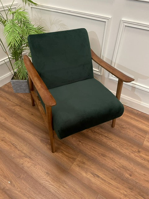 Oakley Accent Chair - Green Velvet