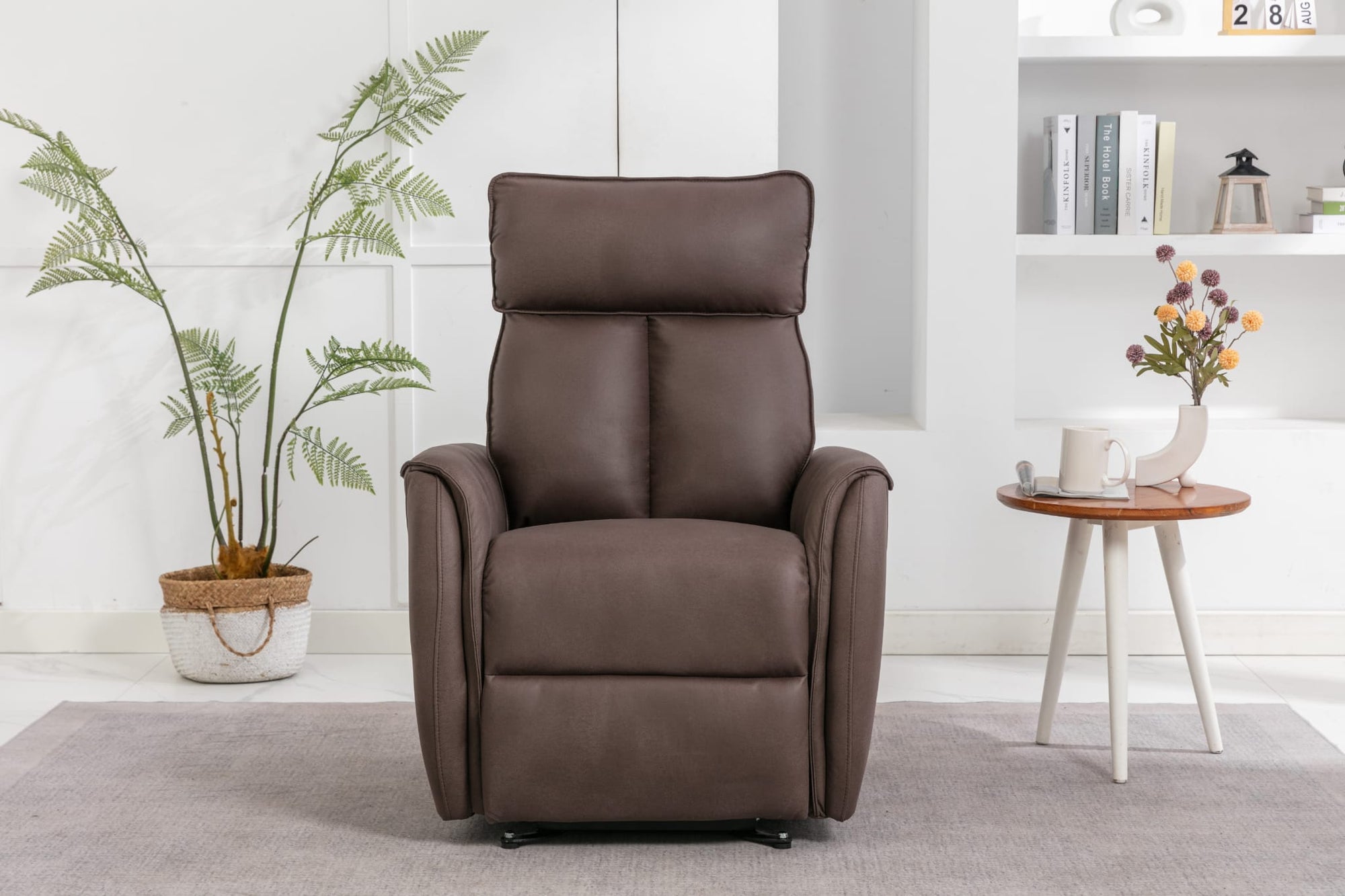 Zayn lift & tilt Dual Motor Armchair - Brown