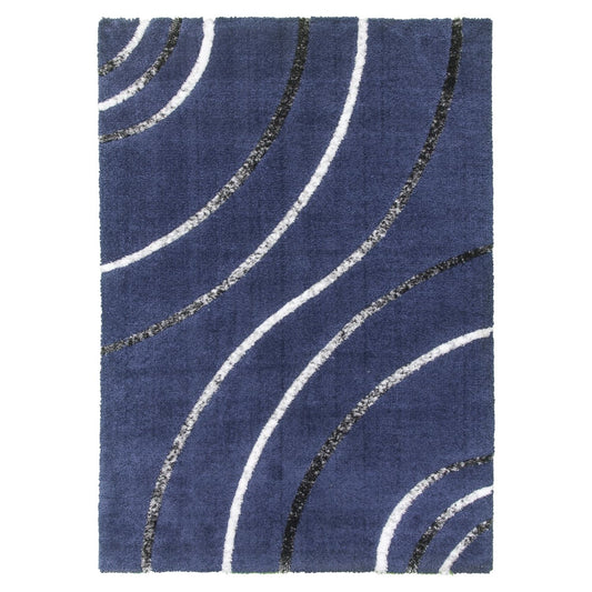 Navy Modern Rug - Synergy Radiance