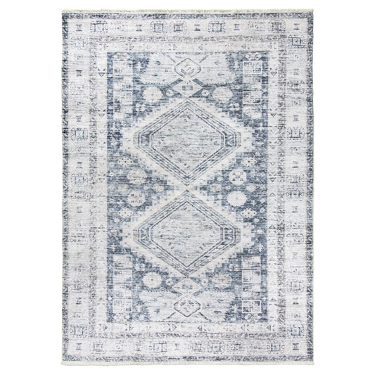 Blue Cream Modern Rug - Modena Giza