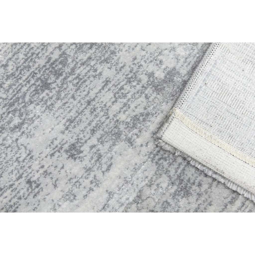 Grey Abstract Rug - Rococo Glossi