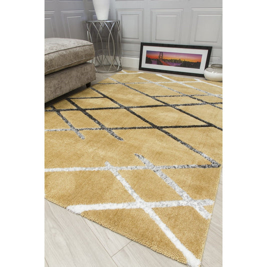 Ochre Modern Rug - Synergy Connex