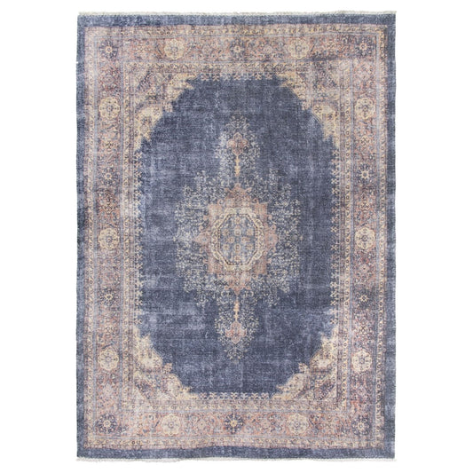 Navy Pink Distressed Rug - Modena Hamadan