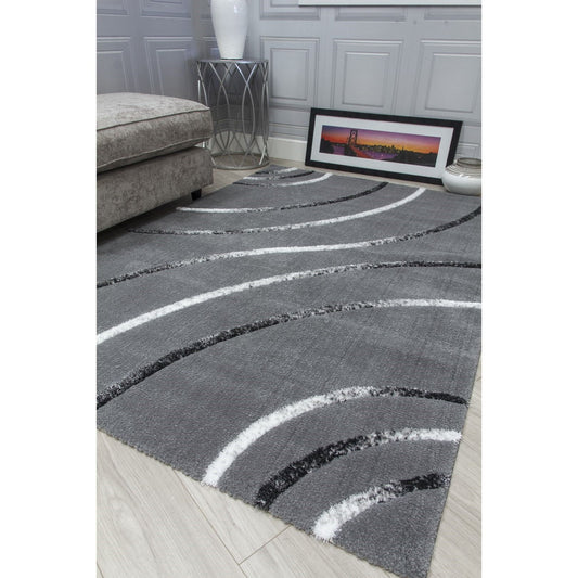 Grey Modern Rug - Synergy Radiance