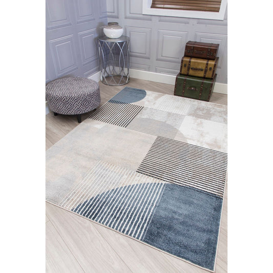 Casino Geo Blue Rug