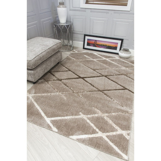 Taupe Modern Rug - Synergy Connex