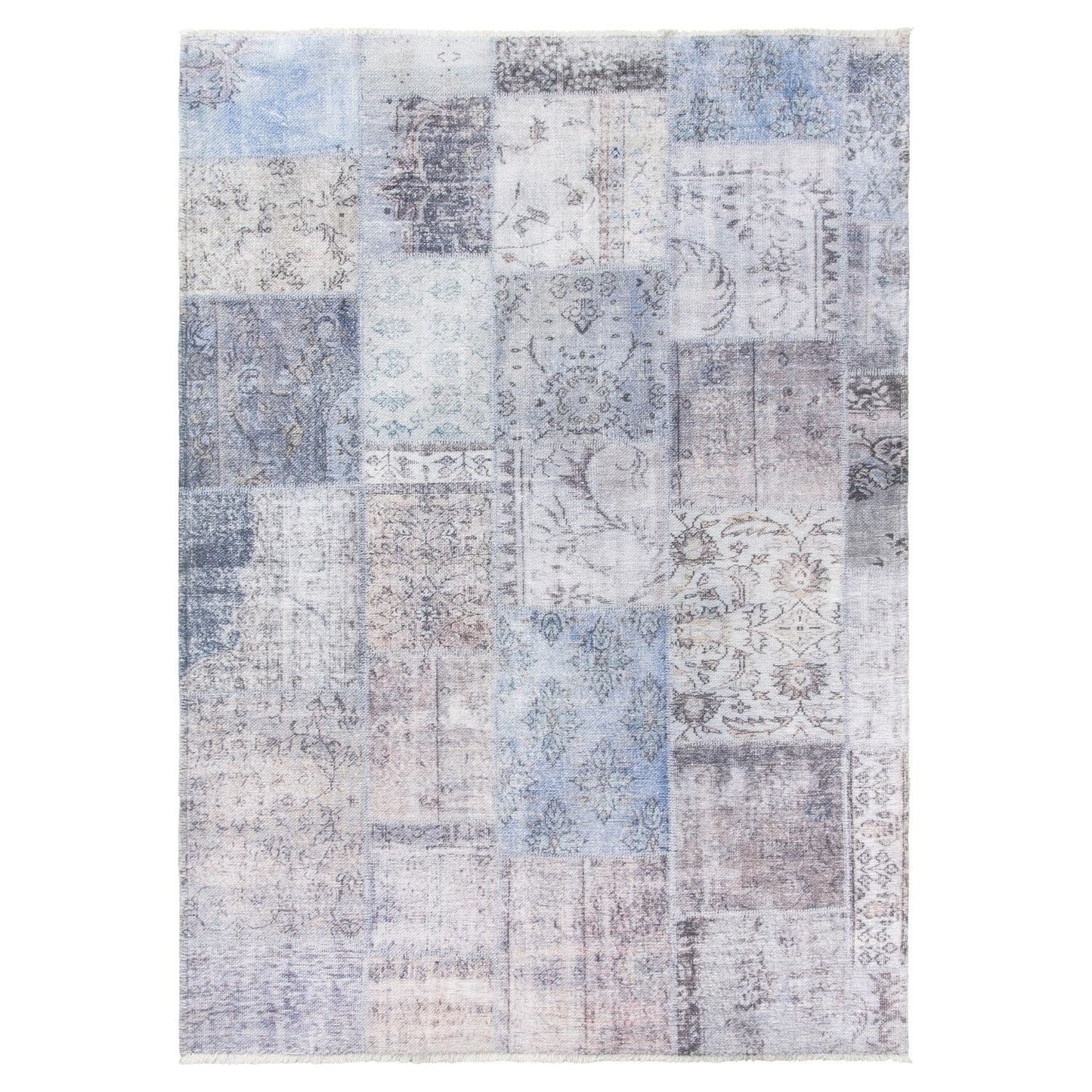 Pastel Multicoloured Patchwork Modern Rug - Modena