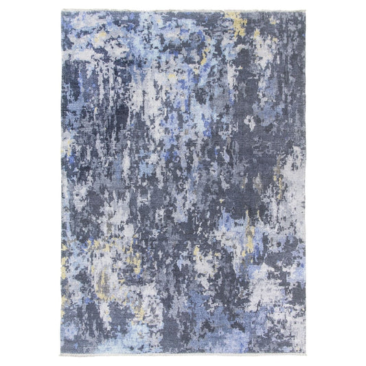 Blue Abstract Modern Rug - Modena Serena