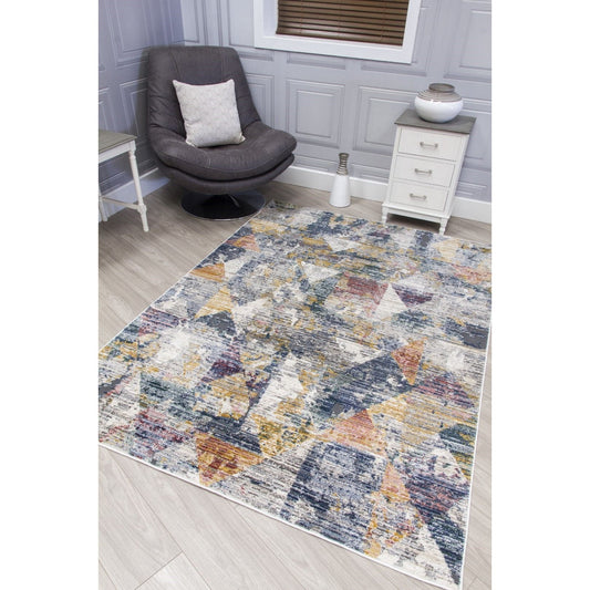 Multicoloured Abstract Rug - Boho Triad