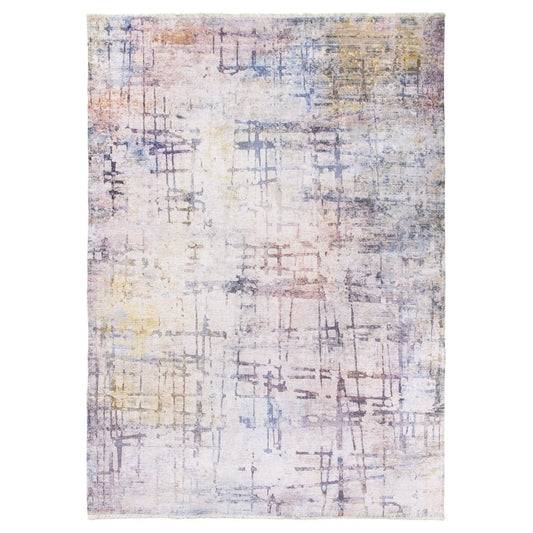 Multicoloured Abstract Modern Rug - Modena Starburst