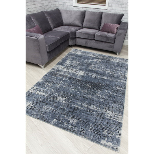 Grey Abstract Rug - Rococo Obscura