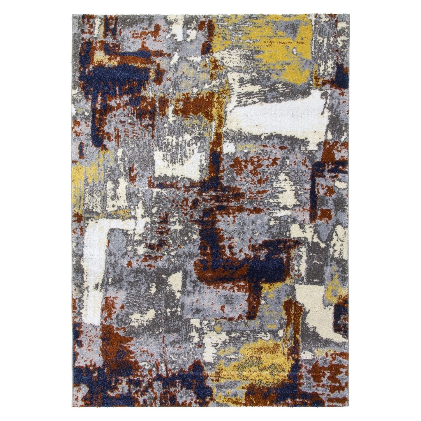 Multicoloured Abstract Modern Rug - Carousel Casso