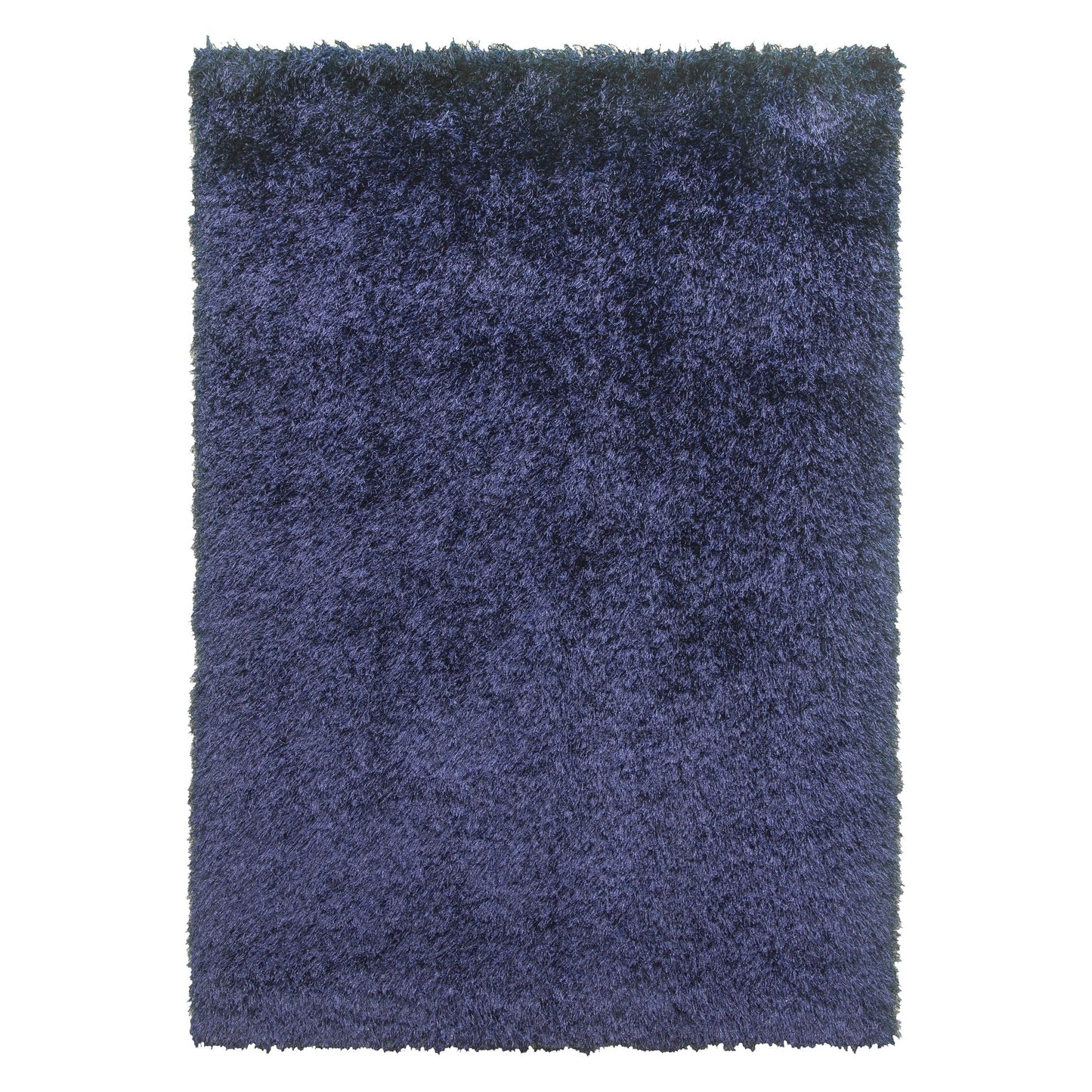 Navy Shaggy Rug - Bentley