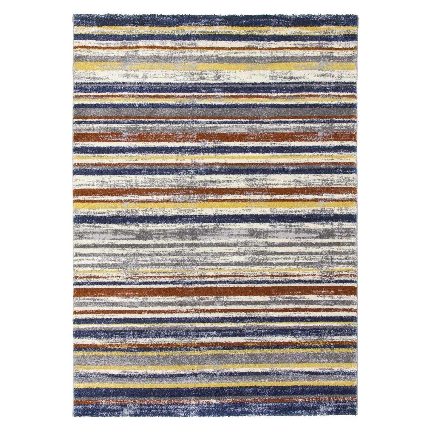 Multicoloured Stripes Modern Rug - Carousel