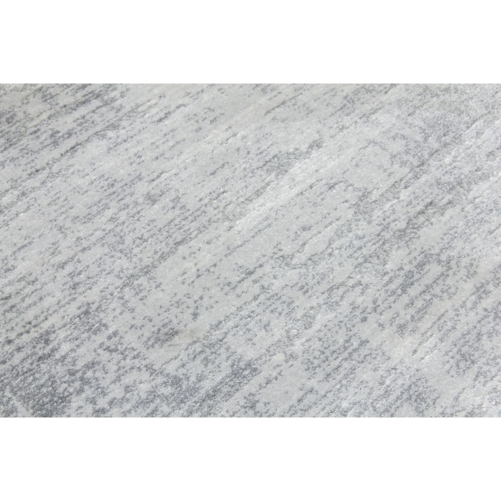 Grey Abstract Rug - Rococo Glossi