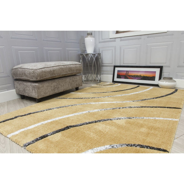 Ochre Modern Rug - Synergy Radiance