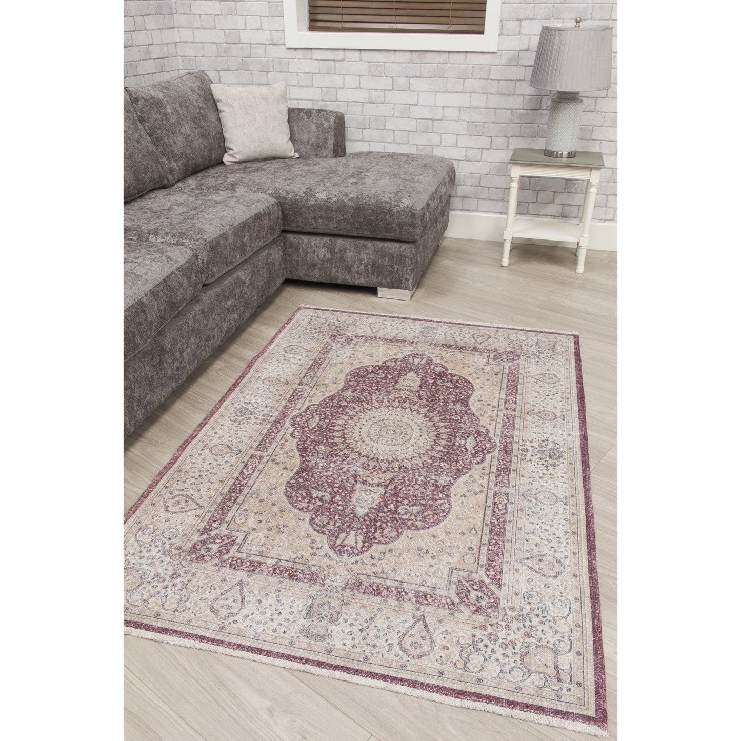 Red Cream Modern Rug - Modena Shiraz