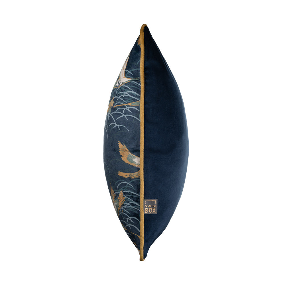 Scatter Box Crane 45x45cm Cushion, Navy