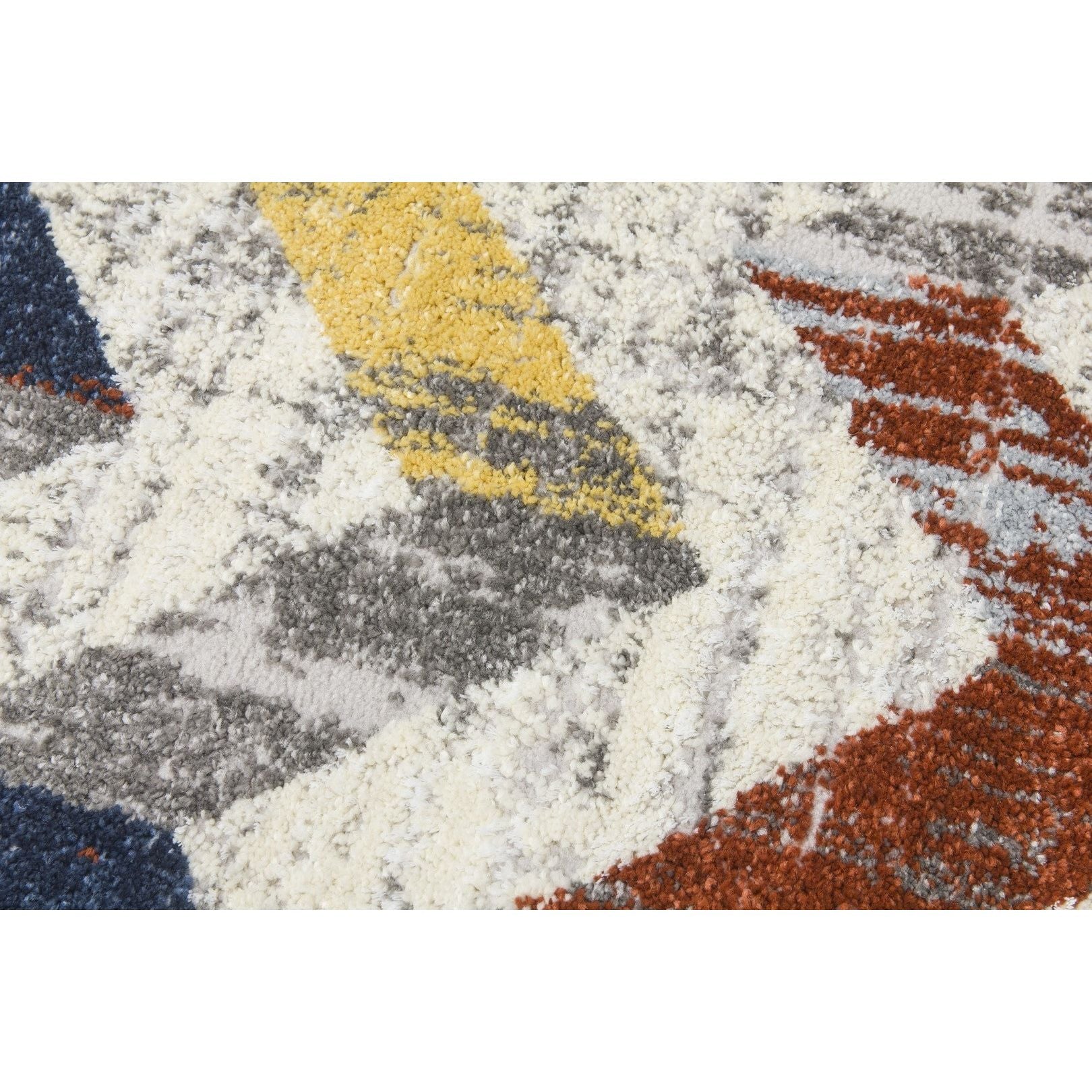 Multicoloured Chevron Modern Rug - Carousel