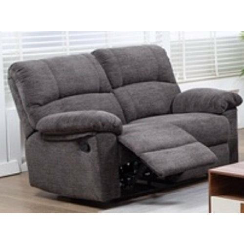 Maya 2 Seater Grey Chenille Fabric