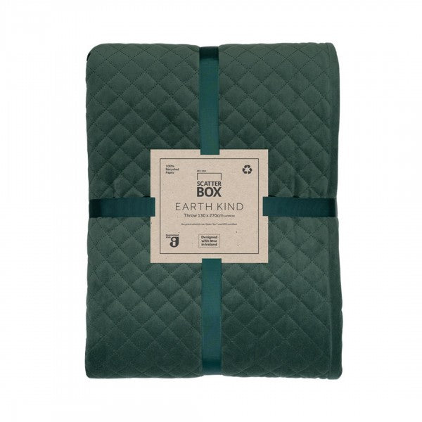 Scatter Box Erin 130x270cm Throw, Ivy Green