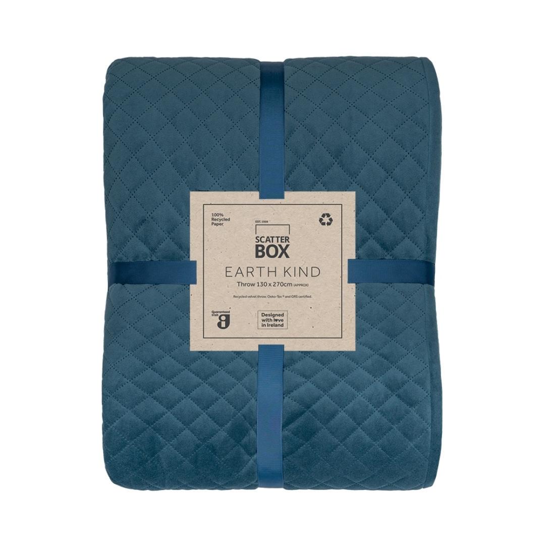 Scatter Box Erin 130x270cm Throw, Orion Blue – Traynor Furnishings