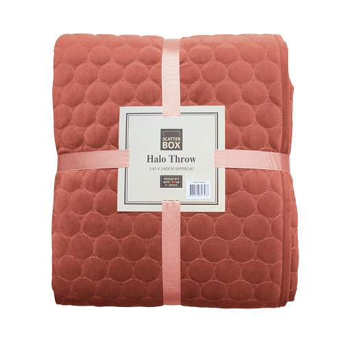 Scatter Box Halo 140 x 240cm Bedspread, Antique Rose