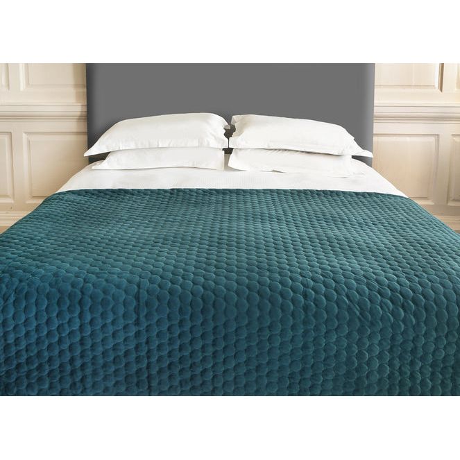 Scatter Box Halo 140 x 240cm Bedspread, Teal