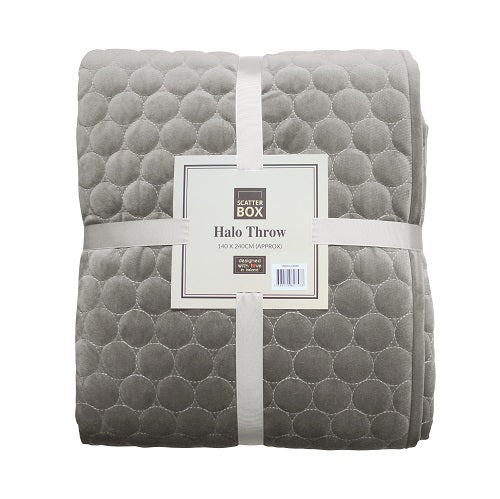 Scatter Box Halo 140 x 240cm Bedspread, Taupe