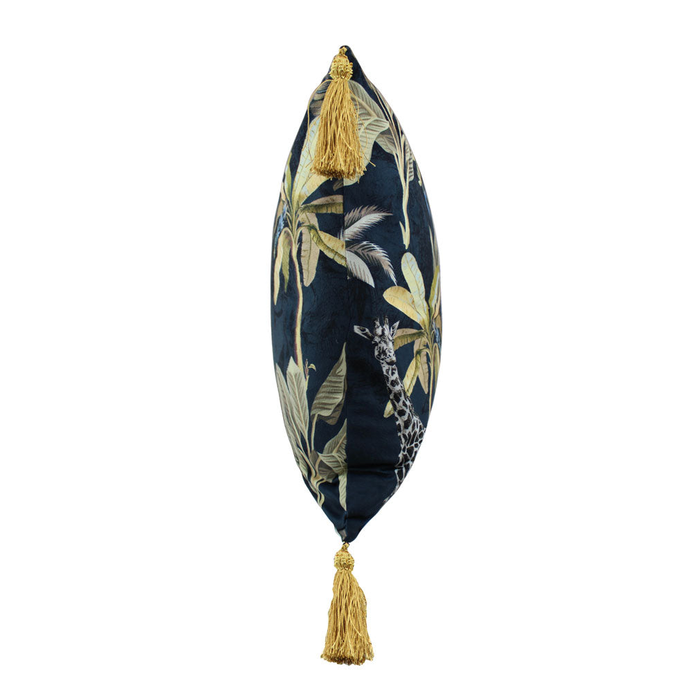 Scatter Box Simone 58x58cm Cushion, Navy/Gold