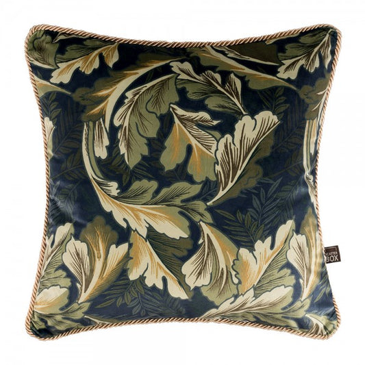 SCATTER BOX - CECILE NAVY/ GREEN 45 x 45cm