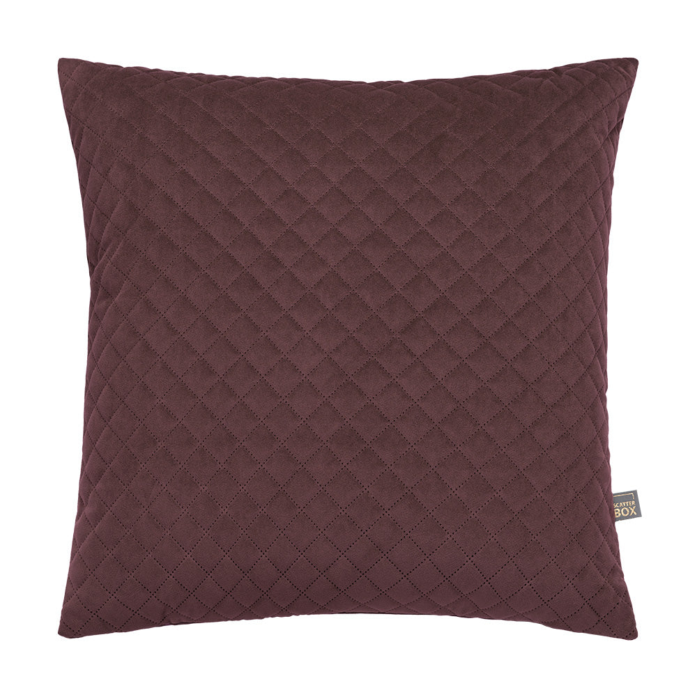 Scatter Box Erin Diamond 50x50cm Cushion, Aubergine