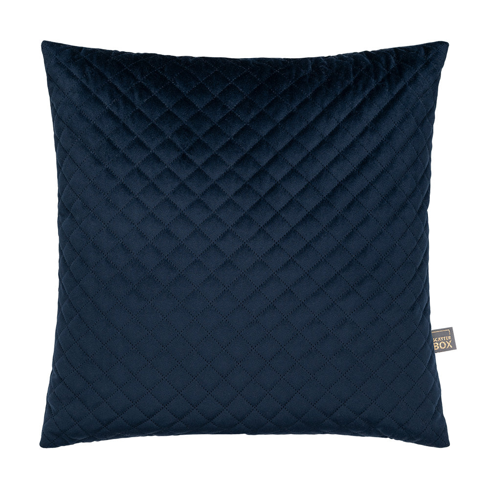 Scatter Box Erin Diamond 50x50cm Cushion, Navy