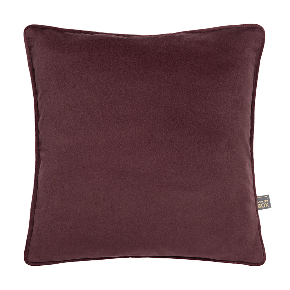 Scatter Box Erin Diamond 50x50cm Cushion, Aubergine