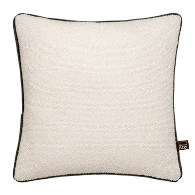 Scatter Box Leighton Cushion, Cream/Green 58x58