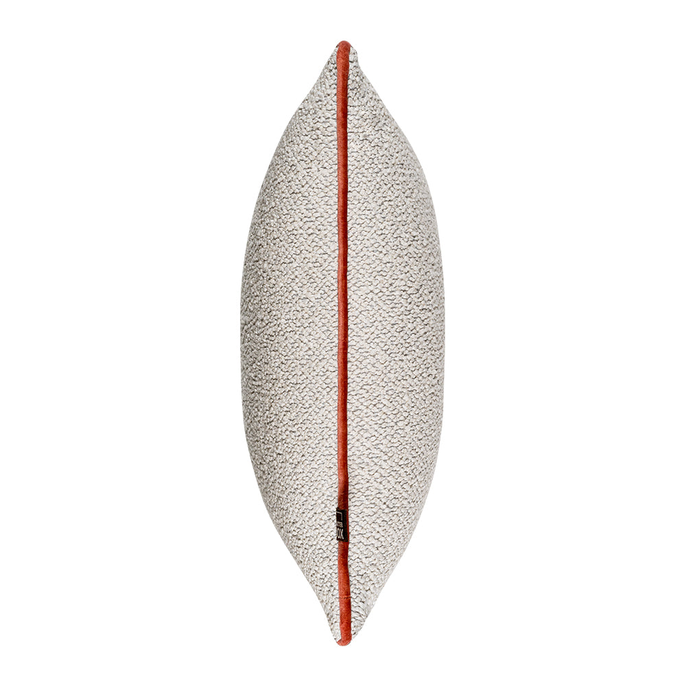 Scatter Box Leighton Cushion, Ecru/Salmon 43x43