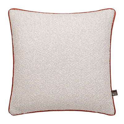 Scatter Box Leighton Cushion, Ecru/Salmon 58x58