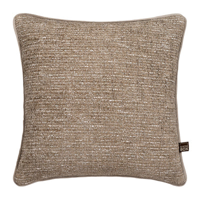Scatter Box Beckett Cushion, Natural/Mink 43 x 43cm