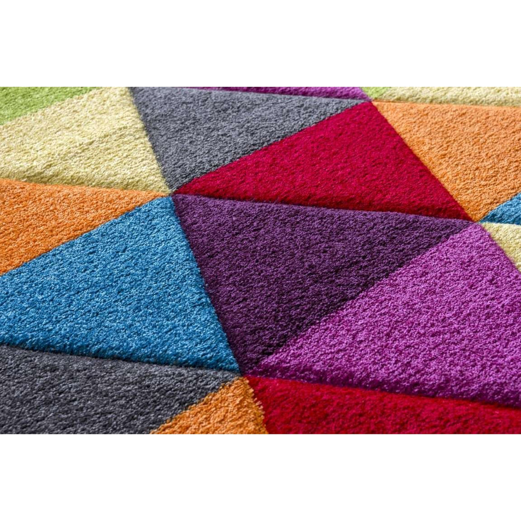 Multicolour Triangles Modern Rug - Candy